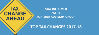 WATCH OUT: TOP TAX CHANGES in 2017-18